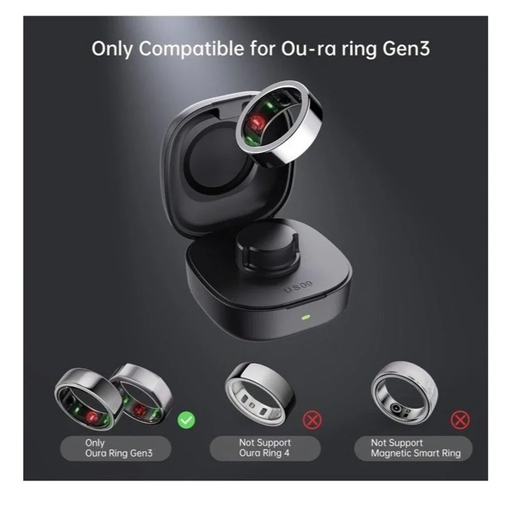 Compatible with Ou-ra Ring Gen3 - Smart Ring Wireless Charger Size 8/ 600mAh